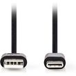 nedis ccgl60601bk20 usb 20 cable usb a male usb c male 25w 200m black photo