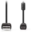 nedis ccgl60810bk20 usb 20 cable usb a male uc e6 8 pins male 200m black photo