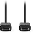 nedis ccgl64750bk10 usb 32 gen 2x1 cable usb c male usb c male 10 gbps 100m black photo