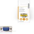 nedis ccgp52812me d sub coupler d sub 9 pin male d sub 9 pin female metal photo