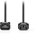 nedis cegl11040bk20 power cable euro male iec 320 c7 200m black photo