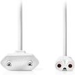 nedis cegl11040wt30 power cable euro male iec 320 c7 300m white photo
