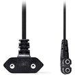 nedis cegl11918bk power cable angled plug with earth contact male open 180m blackp photo