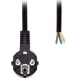 nedis cegl11918bk power cable angled plug with earth contact male open 180m blackp photo
