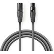 nedis coth15010gy30 balanced xlr audio cable xlr 3 pin male xlr 3 pin female 30 m grey photo