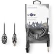 nedis coth23000gy15 mono audio cable 635 mm male 635 mm male nickel plated 150m pvc photo