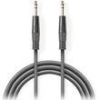 nedis coth23020gy30 stereo audio cable 635mm male 635mm male 300m dark grey photo