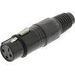 nedis cotp15902bk xlr connector xlr 3 pin female blackp photo