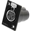 nedis cotp15911bk xlr chassis mount xlr 3 pin female blackp photo