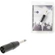 nedis cotp15942bk xlr adapter mono xlr 3 pin male 635 mm male blackp photo