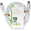 nedis csgl40200wt30 coax cable iec coax male iec coax male 90 db 300m white photo