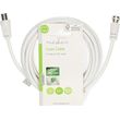 nedis csgl41800wt30 satellite antenna cable f male iec coax male 300m white photo