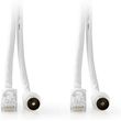 nedis csgp4500wt30 coax cat6 combination cable with connectors 30 mpn photo