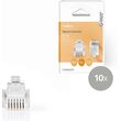 nedis ctgb90933tp telecom connector rj11 gold plated transparent photo