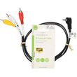 nedis cvgl22400bk10 audio video cable 35mm male 3x rca male 100m black photo