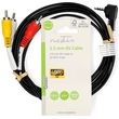 nedis cvgl22400bk20 audio video cable 35mm male 3x rca male 200m black photo