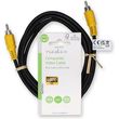 nedis cvgl24100bk20 composite video cable rca male rca male 200m black photo