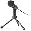 nedis mictj100bk wired microphone on off button with tripod 35 mm photo