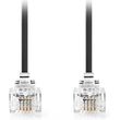 nedis tcgl90200bk50 telecom cable rj11 male rj11 male 500m black photo
