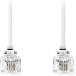 nedis tcgl90200wt20 telecom cable rj11 male rj11 male 200m white photo