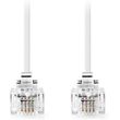 nedis tcgl90200wt50 telecom cable rj11 male rj11 male 500m white photo