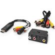 nedis vgrru101bk video grabber usb 20 480p a v cable scart photo