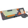 armaggeddon dual mode gaming combo keyboard and mouse mm 852r duo stealth grey orange mm 852r go photo