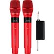 sonicgear dual 24g wireless led microphone wm 2200 ul rosso wm2200ul r photo