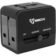 sbox universal travel adapter usb charger ta 23 photo