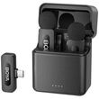boya by v30 mobile wireless mic for android iphone usb c 2 person vlog w charging case 100m 36h photo