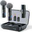 boyalink v2 mobile wireless mic for android usb c iphone ios and 35 trs laptop 2 person vlog photo