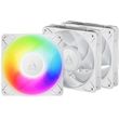 arctic p12 pro a rgb white 3 pack 120 mm a rgb pwm fan with cable splitter photo