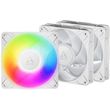 arctic p14 pro a rgb white 3 pack 140 mm a rgb pwm fan with cable splitter photo