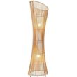 eurolamp fotistiko epidapedio bamboo 1xe27 max 15w 295x295x1180mm arte illumina calypso photo