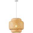 eurolamp fotistiko kremasto bamboo 1xe27 max 15w 400x400x1280mm arte illumina avra photo
