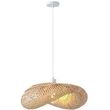 eurolamp fotistiko kremasto bamboo 1xe27 max15w 430x430x220mm arte illumina lagoon photo