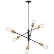 eurolamp fotistiko kremasto xylo metallo 6foto 6xe27 850x850x1540mm mayro arte illumina edison photo