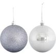 eurolamp mpala plastiki gkri set 6tmx 2 perle 4 glitter 8cm 600 42644 photo