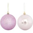 eurolamp mpala plastikiroz set 6tmx 2 perle 4 glitter 8cm 600 42645 photo