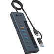 icy box 9 in 1 led display hub with 2type c pd100w 1xtype c pd20w 4usb32 type c grey ib hub1743 cpd photo