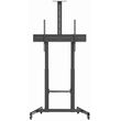 gembird tv floor stand with caster wheels tilt 60 100 tvs 100t 03 photo