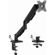 gembird adjustable desk display mounting arm with usb ports 17� 32� black ma da1u 01 photo