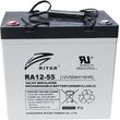 ritar lead acid battery for electric carts ev12 55 agm 12v 55ah 229 138 211 mm photo