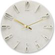 hama corfu wall clock 30 cm quartz clock analogue 3d numerals beige photo