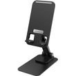 universal desktop foldable holder foneng cp125 metal 360� for tablets smartphones black photo