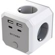 blitzwolf bw ec2 8 in 1 power cube 4xac 2 x usb a 2 x usb c photo