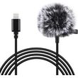 microphone puluz with clip pu426 15m 35mm lightning photo