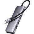 ugreen type c hub cm195 15214 2x usb a 30 type c hdmi sd microsd grey photo