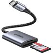 ugreen type c card reader cm401 sd microsd grey photo