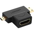 ugreen hd129 video adapter minihdmi microhdmi to hdmi 1080p black photo